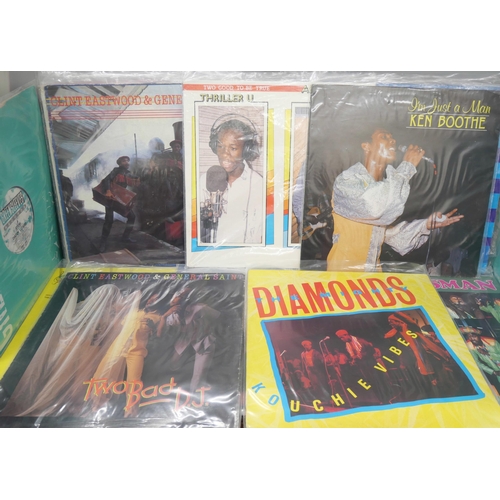2136 - Collection of 32 reggae LP records and 12