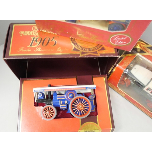 2139 - A collection of thirteen boxed model vehicles including Matchbox Models of Yesteryear, Lledo Days Go... 