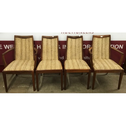 87 - A set of four G-Plan Fresco teak dining chairs
