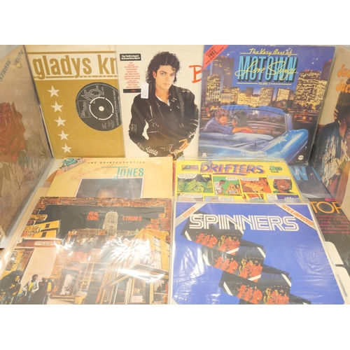 2149 - 20 Motown and soul music records, Soul II Soul, Keith Sweat, Jackie Jackson, Gladys Knight, Quincy J... 