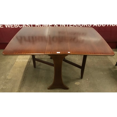 98 - A G-Plan Fresco mahogany drop leaf table and four chairs