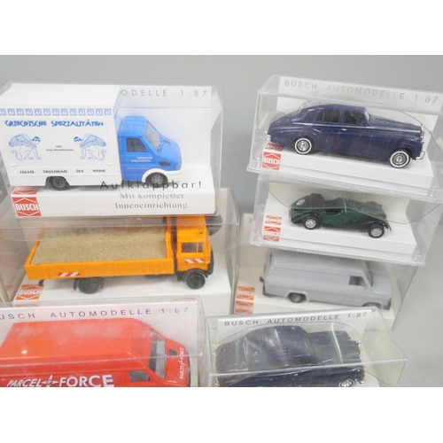 A collection of Wiking and Busch 1:87 scale models