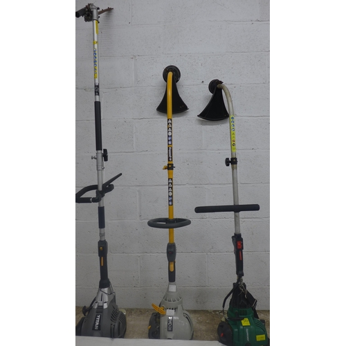 5187 - Three petrol garden tools including Qualcast CDB30A 29.9cc grass strimmer, a Ryobi CS30 strimmer and... 