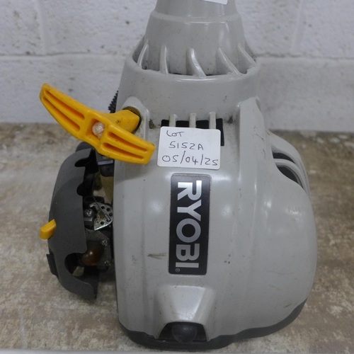 5187 - Three petrol garden tools including Qualcast CDB30A 29.9cc grass strimmer, a Ryobi CS30 strimmer and... 