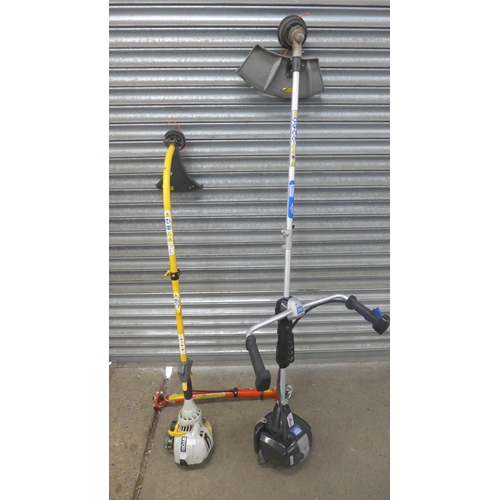 5183 - An assortment of garden tools including a MacAllister MBCP254 strimmer, a Ryobi RLT30CES petrol stri... 