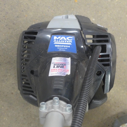 5183 - An assortment of garden tools including a MacAllister MBCP254 strimmer, a Ryobi RLT30CES petrol stri... 