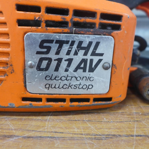 5191 - A Stihl 011-AV electronic/Quickstop petrol driven chainsaw