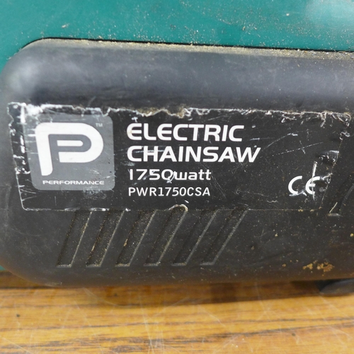5198 - A Performance Power PWR1750CSA, 1750W, 230V, electric chainsaw