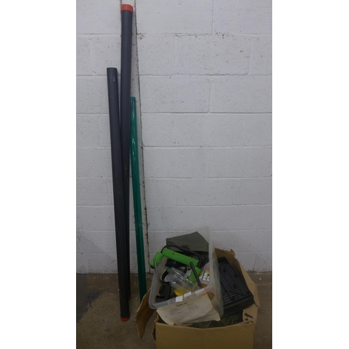 5213 - A large quantity of fishing equipment including various bait, dye, drop zone maker, organiser tray, ... 