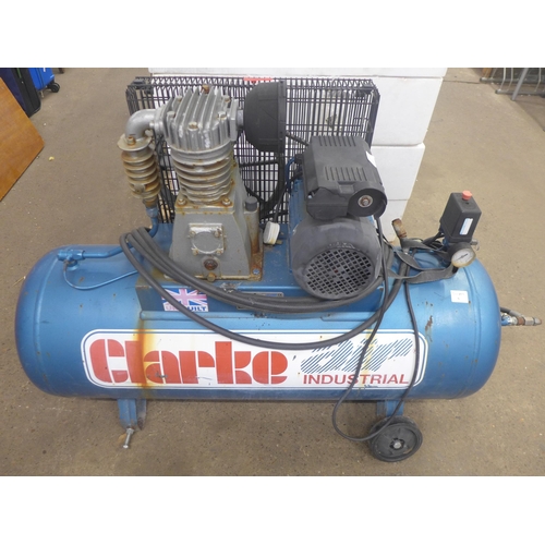 5225 - A Clarke Air 150 litre Industrial air compressor