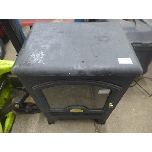 5228 - A Warmley cast iron effect electric fireplace heater