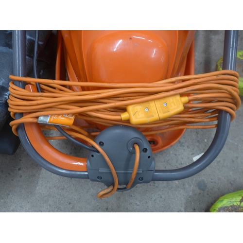 5230 - A Flymo Hover Vac 280 electric mower **Failed PAT test due to damaged cable and is sold as scrap onl... 