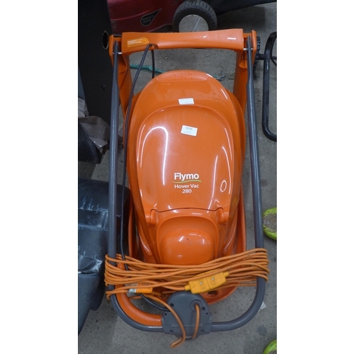 5230 - A Flymo Hover Vac 280 electric mower **Failed PAT test due to damaged cable and is sold as scrap onl... 