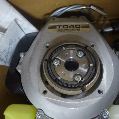 3 Kawasaki engines - model TD40, TG18, TD40