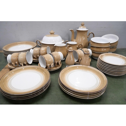 A collection of Denby Seville stoneware tea and dinner service ...