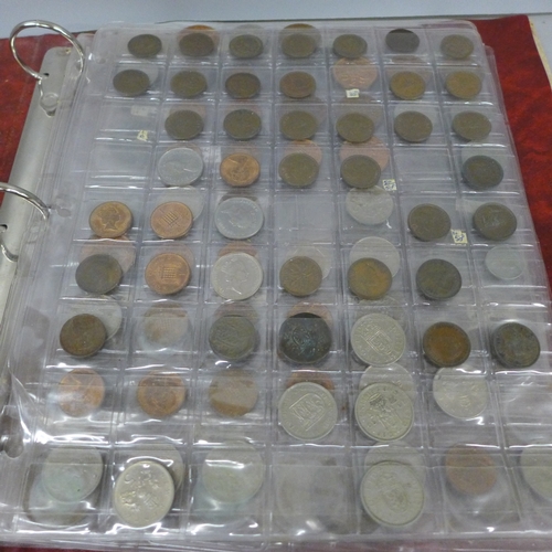 2102 - Coins: An album of GB coins, George III onwards