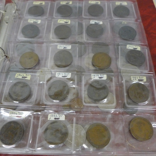 2102 - Coins: An album of GB coins, George III onwards