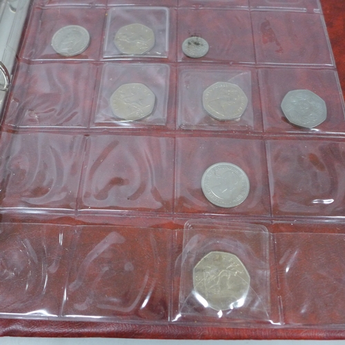 2102 - Coins: An album of GB coins, George III onwards