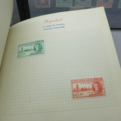 2100 - Stamps: 1946 Commonwealth Victory stamps mint, in Savoy album (complete set), 1953 Coronation mint c... 