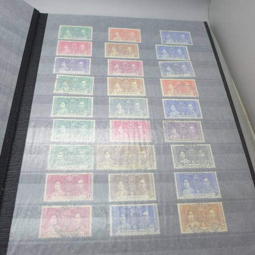 2100 - Stamps: 1946 Commonwealth Victory stamps mint, in Savoy album (complete set), 1953 Coronation mint c... 