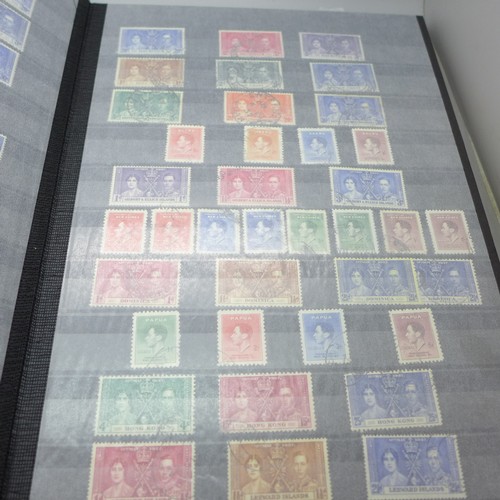 2100 - Stamps: 1946 Commonwealth Victory stamps mint, in Savoy album (complete set), 1953 Coronation mint c... 