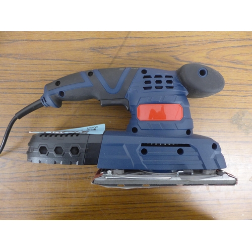 A quantity of sample power tools including a sheet sander, detail ...