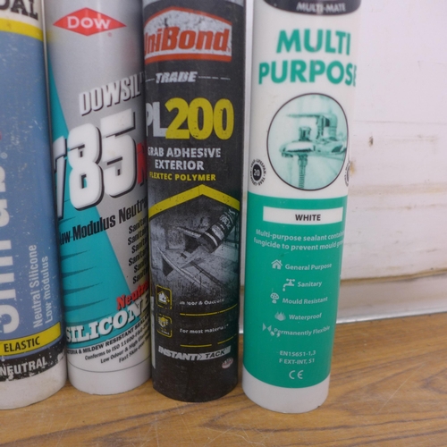 5095 - Nine assorted tubes of sealer/fillers, unused