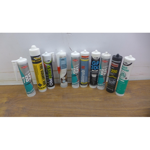 5095 - Nine assorted tubes of sealer/fillers, unused