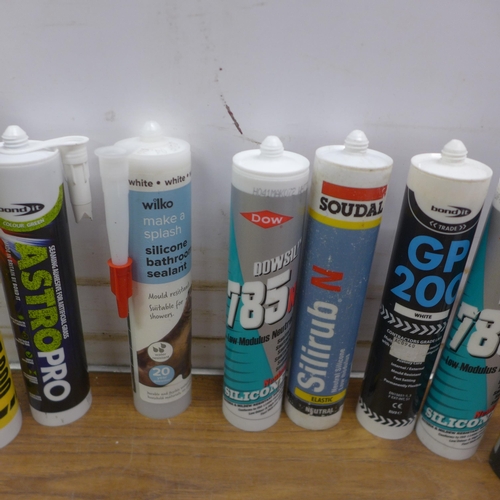 5095 - Nine assorted tubes of sealer/fillers, unused