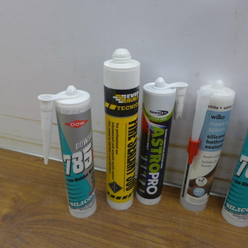 5095 - Nine assorted tubes of sealer/fillers, unused