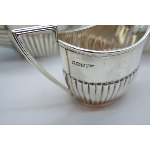 7213 - A Walker & Hall bachelor tea set, Chester, 1907, 530g total weight