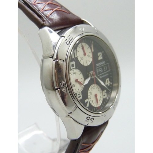 7081 - A Movado Kingmatic day/date chronograph wristwatch, 40mm including crown
