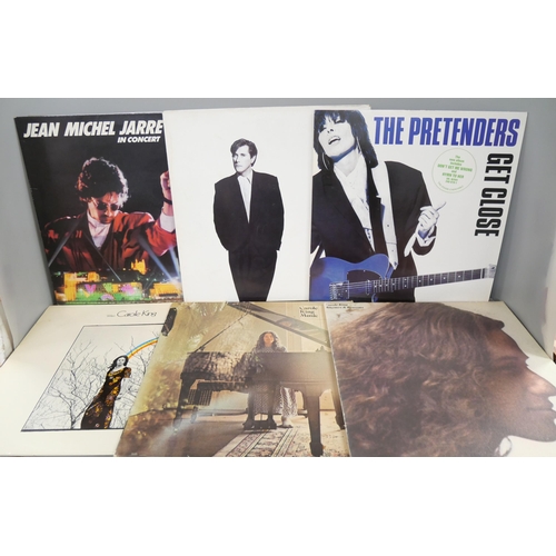 2097 - Twenty vinyl records, rock, pop, soul artists including Kate Bush, Visage, Grace Jones, and The Pret... 