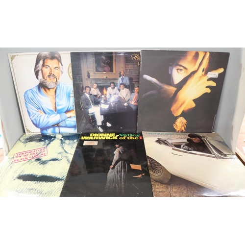 2097 - Twenty vinyl records, rock, pop, soul artists including Kate Bush, Visage, Grace Jones, and The Pret... 