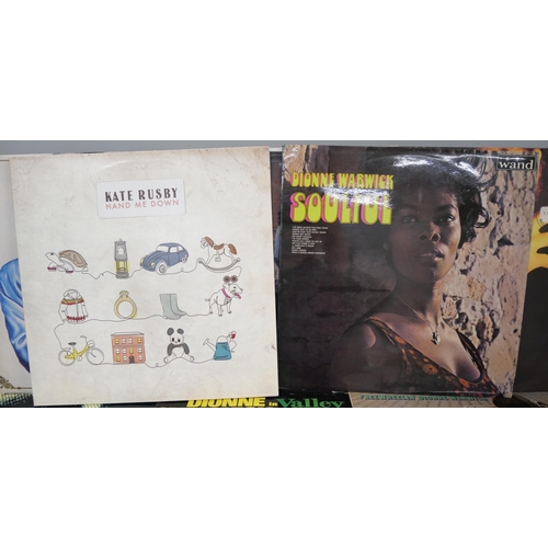 2097 - Twenty vinyl records, rock, pop, soul artists including Kate Bush, Visage, Grace Jones, and The Pret... 