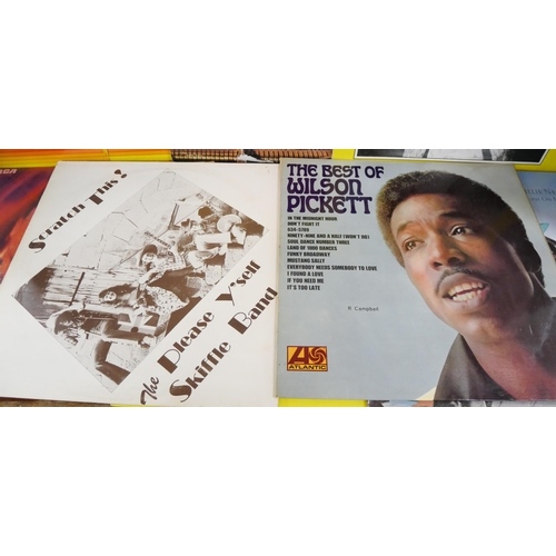 2101 - Twenty vinyl LP records, rock, soul, blues artists including Van Morrison, John Lennon, BB King, and... 