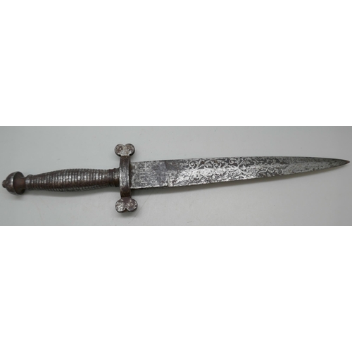 2131 - A Spanish dagger blade marked 1877 Toledo  **PLEASE NOTE THIS LOT IS NOT AVAILABLE FOR PACKING AND P... 