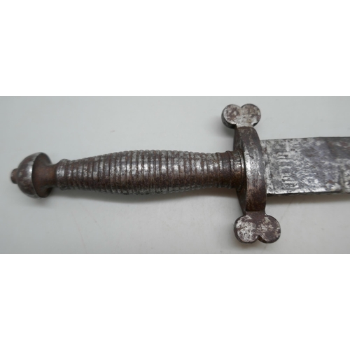 2131 - A Spanish dagger blade marked 1877 Toledo  **PLEASE NOTE THIS LOT IS NOT AVAILABLE FOR PACKING AND P... 