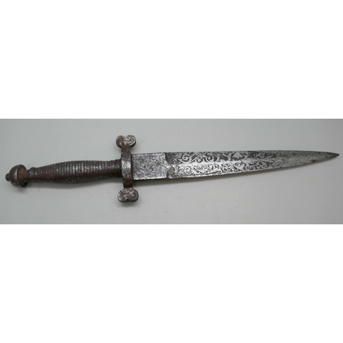 2131 - A Spanish dagger blade marked 1877 Toledo  **PLEASE NOTE THIS LOT IS NOT AVAILABLE FOR PACKING AND P... 