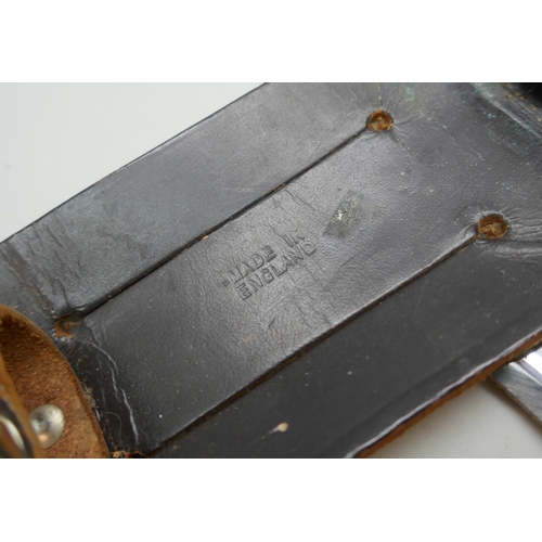 2132 - A Bowie knife and sheath **PLEASE NOTE THIS LOT IS NOT AVAILABLE FOR PACKING AND POSTING**