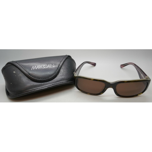 2136 - A pair of Marccain sunglasses with case