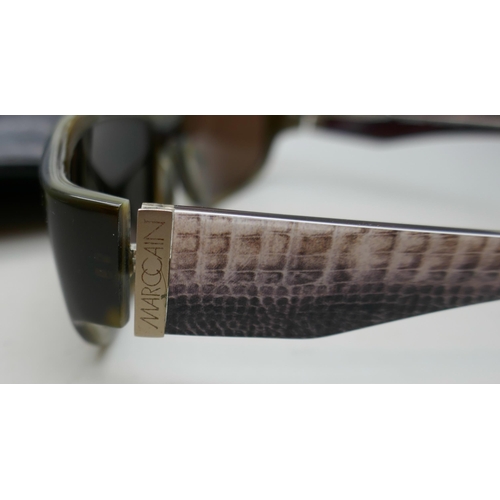 2136 - A pair of Marccain sunglasses with case