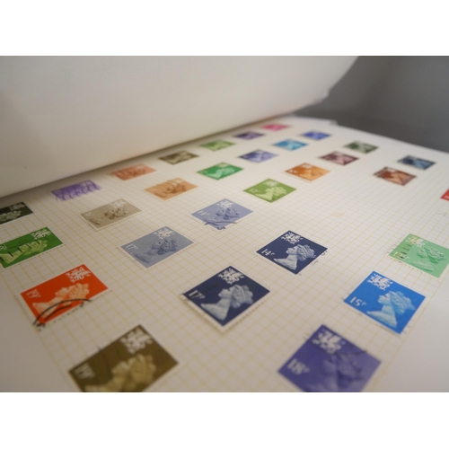 2158 - A large collection of 20th Century stamps including four albums and loose. Together with Stanley Gib... 