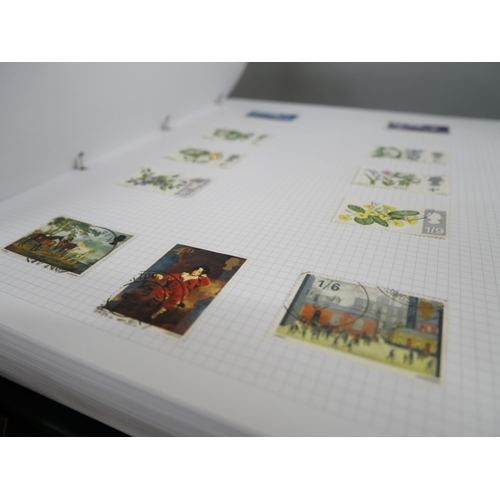 2158 - A large collection of 20th Century stamps including four albums and loose. Together with Stanley Gib... 