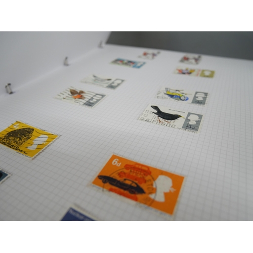 2158 - A large collection of 20th Century stamps including four albums and loose. Together with Stanley Gib... 