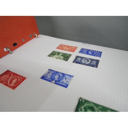 2158 - A large collection of 20th Century stamps including four albums and loose. Together with Stanley Gib... 