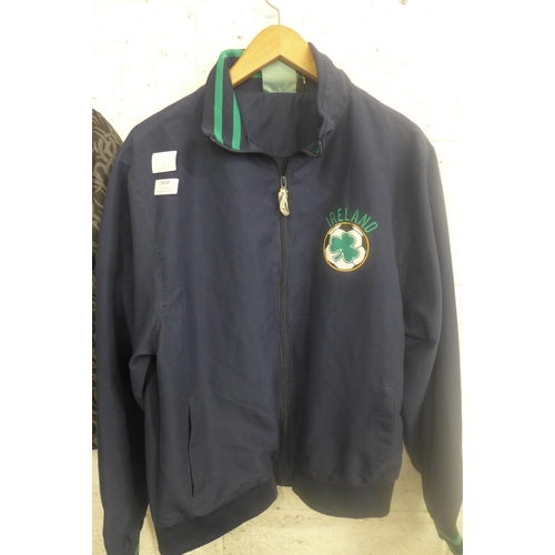 5050 - A Tapout UFC (size 9-10) coat and an Ireland sports jacket (size L)