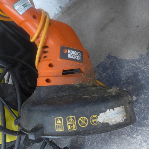 5053 - A Karcher K2 pressure washer, a Black and Decker, 240V strimmer and a Bionaire tower fan