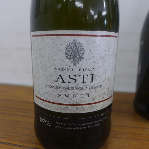 5066 - Four bottles of assorted alcohol including Kumala Zenith Chenin Blanc Chardonnay, Asti sweet wine, M... 