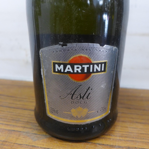 5066 - Four bottles of assorted alcohol including Kumala Zenith Chenin Blanc Chardonnay, Asti sweet wine, M... 